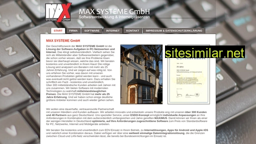 maxsysteme.de alternative sites