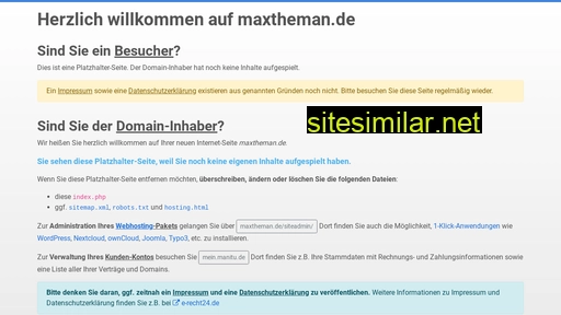 maxtheman.de alternative sites