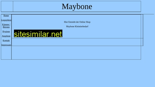 maybone.de alternative sites