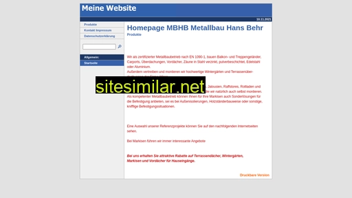 mbhb-metallbau-hans-behr.de alternative sites