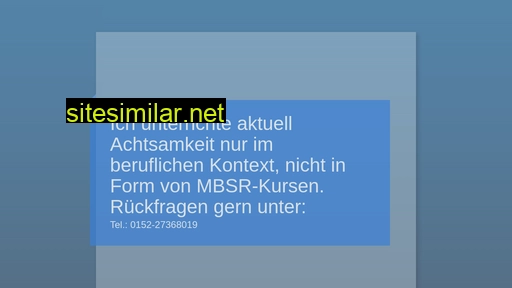 mbsr-chemnitz.de alternative sites