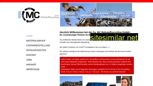 mc-rohstoffrecycling.de alternative sites