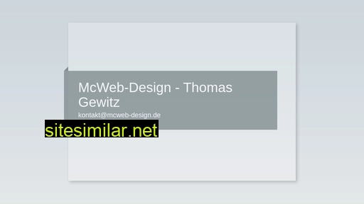 mcweb-design.de alternative sites