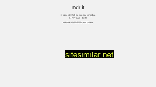 mdr-it.de alternative sites