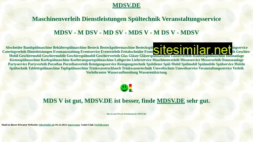 mdsv.de alternative sites