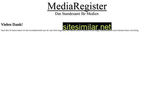 mediaregister.de alternative sites