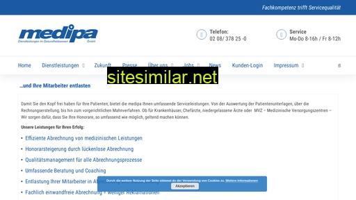 Medipa-serviceleistungen similar sites