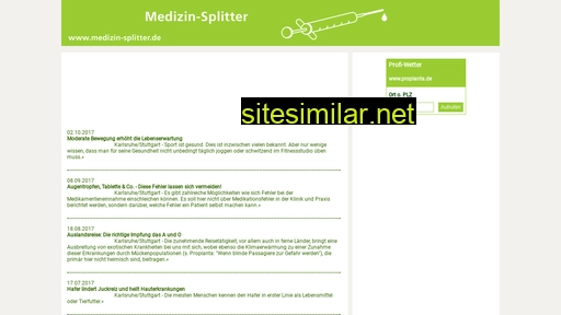 medizin-splitter.de alternative sites