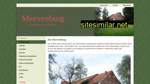 Meevenburg similar sites