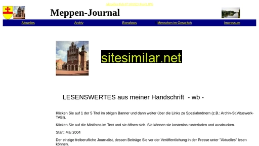Meppen-journal similar sites