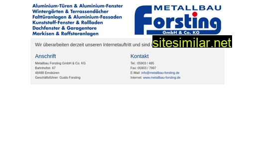 metallbau-forsting.de alternative sites
