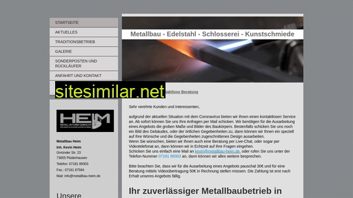 metallbau-heim.de alternative sites