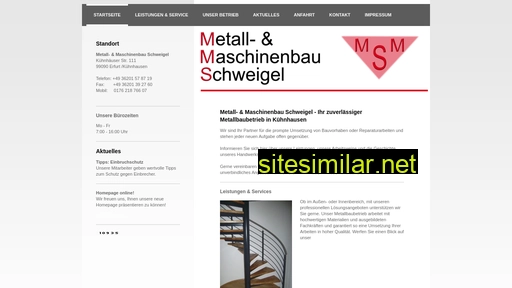 metallbau-schweigel.de alternative sites
