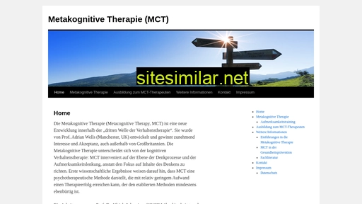 Metakognitivetherapie similar sites