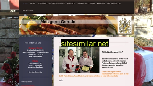 Metzgerei-gerstle similar sites