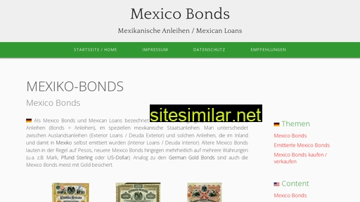 Mexico-bonds similar sites