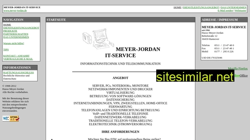 meyer-jordan.de alternative sites