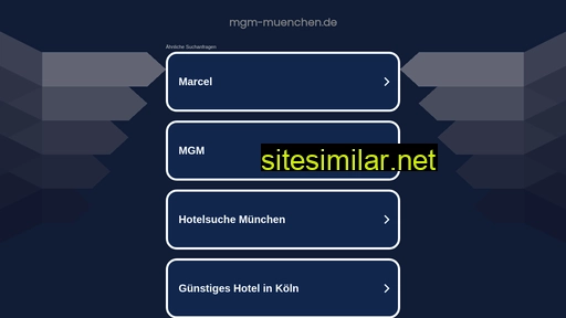 mgm-muenchen.de alternative sites