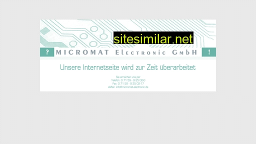 micromat-electronic.de alternative sites
