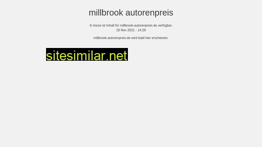 Millbrook-autorenpreis similar sites