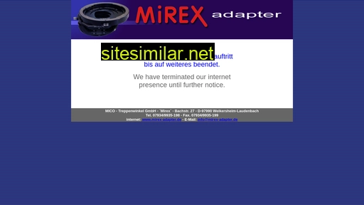 mirex-adapter.de alternative sites