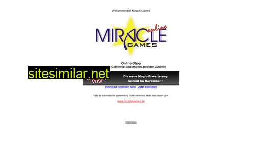 miraclegames.de alternative sites