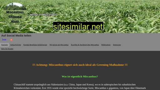 miscanthus-rhizome.de alternative sites