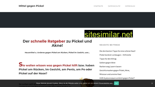 mittel-gegen-pickel.de alternative sites