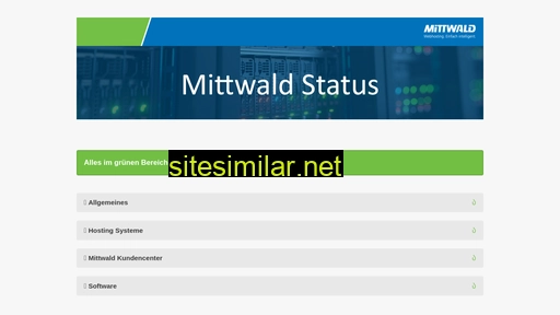 Mittwald-status similar sites