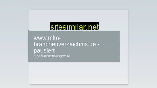 Mlm-branchenverzeichnis similar sites