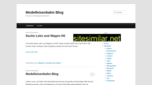 Modelleisenbahn-blog similar sites