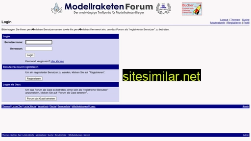 Modellraketen-forum similar sites