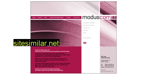 moduscom.de alternative sites