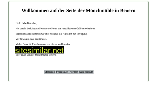 moenchmuehle-beuern.de alternative sites