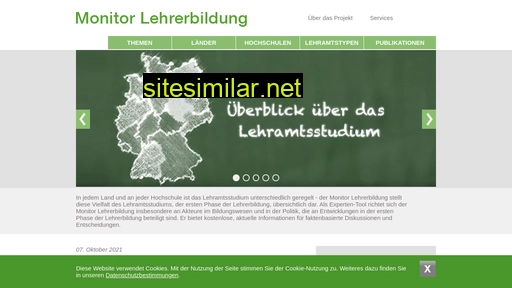 monitor-lehrerbildung.de alternative sites