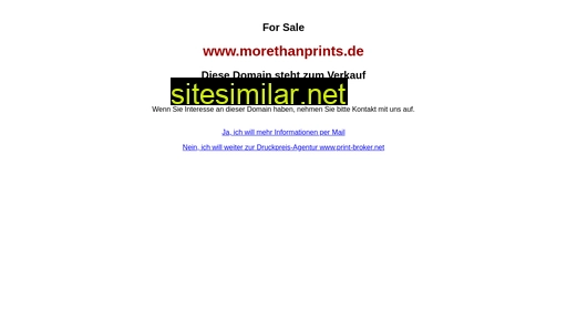 morethanprints.de alternative sites