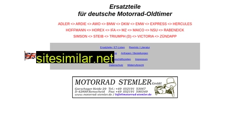 motorrad-stemler.de alternative sites