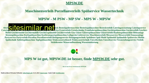 mpsw.de alternative sites