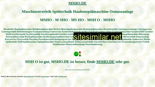 msho.de alternative sites
