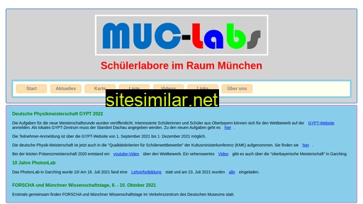 Muc-labs similar sites