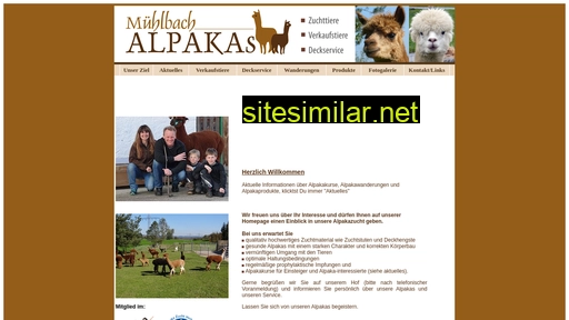 muehlbach-alpakas.de alternative sites