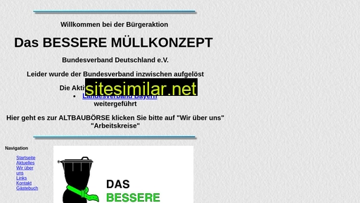 muellkonzept.de alternative sites