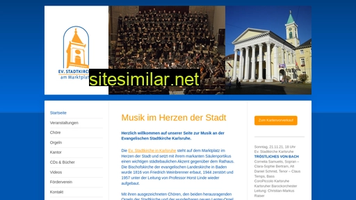 musikanderstadtkirchekarlsruhe.de alternative sites