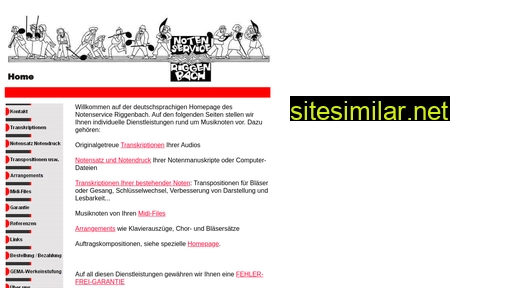 Musiknoten-services similar sites