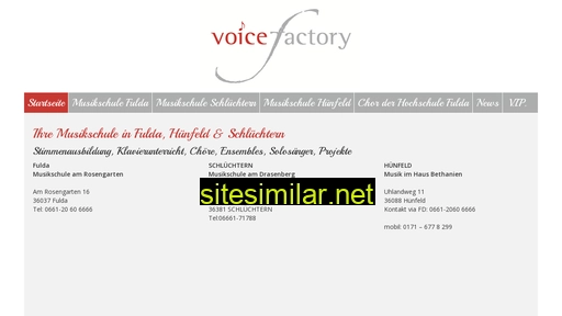 musikschule-voice-factory-fulda.de alternative sites