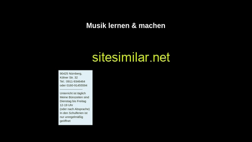 Musikshop-nuernberg similar sites
