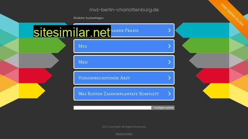 mvz-berlin-charlottenburg.de alternative sites