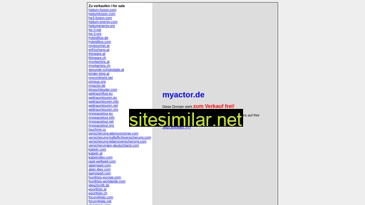 myactor.de alternative sites
