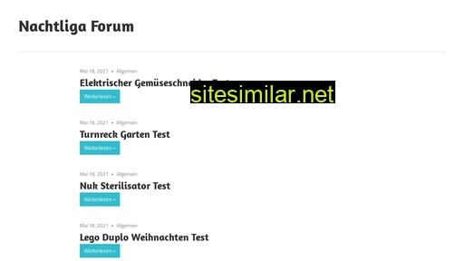 Nachtliga-forum similar sites