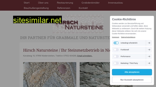 natursteine-hirsch.de alternative sites